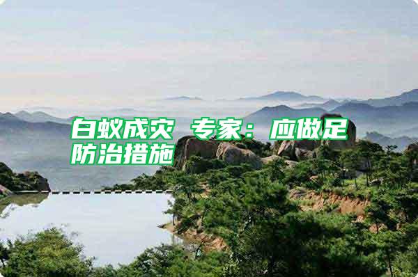 白蟻成災(zāi) 專家:應(yīng)做足防治措施