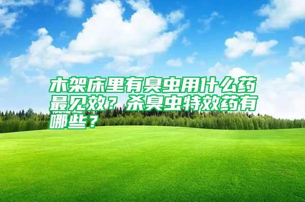 木架床里有臭蟲用什么藥最見效？殺臭蟲特效藥有哪些？
