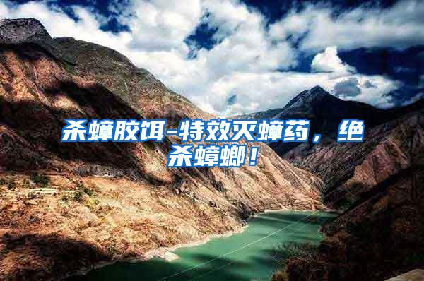 殺蟑膠餌-特效滅蟑藥，絕殺蟑螂！