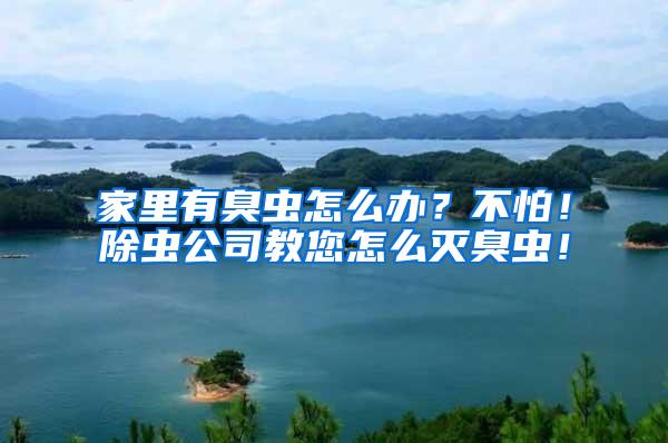 家里有臭蟲怎么辦？不怕！除蟲公司教您怎么滅臭蟲！