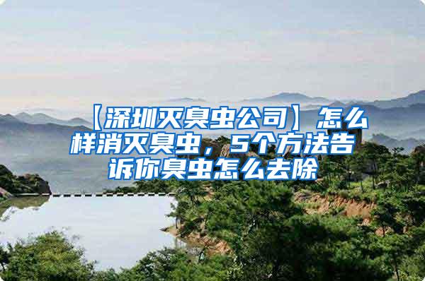 【深圳滅臭蟲公司】怎么樣消滅臭蟲，5個方法告訴你臭蟲怎么去除