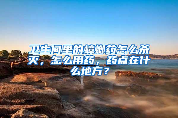 衛(wèi)生間里的蟑螂藥怎么殺滅，怎么用藥，藥點(diǎn)在什么地方？