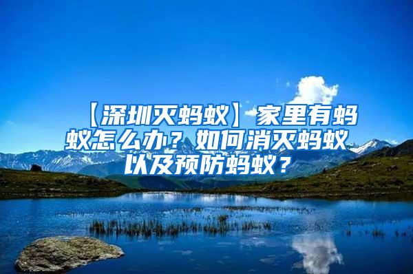 【深圳滅螞蟻】家里有螞蟻怎么辦？如何消滅螞蟻以及預(yù)防螞蟻？