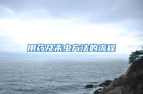 用藥及殺蟲(chóng)方法的流程