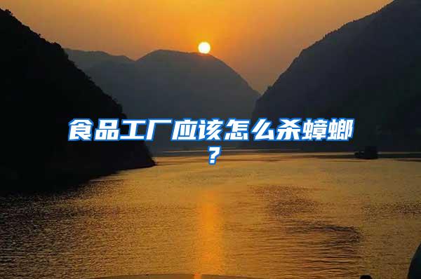 食品工廠應(yīng)該怎么殺蟑螂？