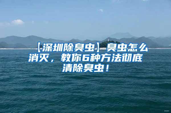 【深圳除臭蟲】臭蟲怎么消滅，教你6種方法徹底清除臭蟲！