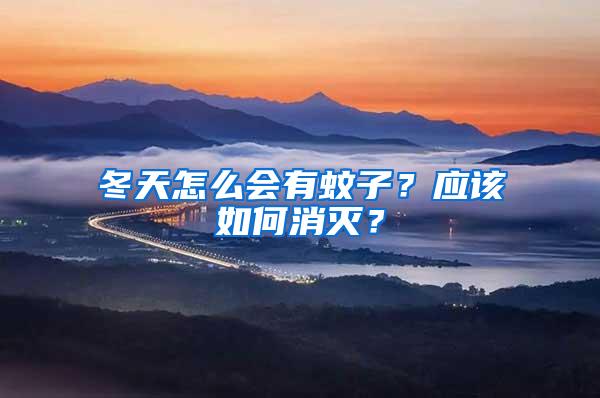 冬天怎么會有蚊子？應該如何消滅？