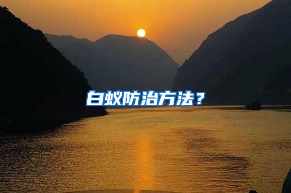 白蟻防治方法?