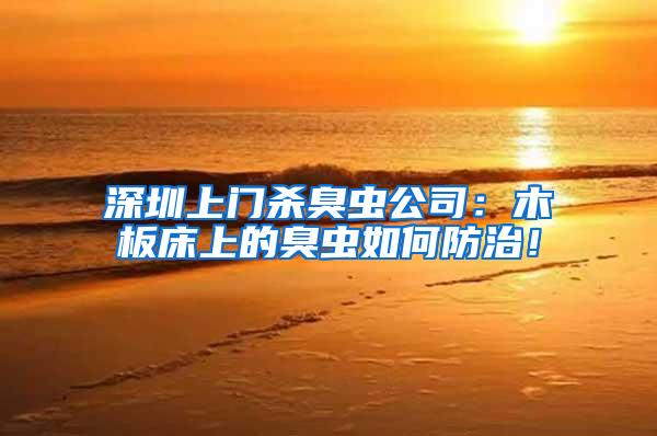 深圳上門殺臭蟲公司:木板床上的臭蟲如何防治!