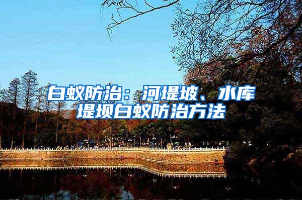 白蟻防治：河堤坡、水庫堤壩白蟻防治方法