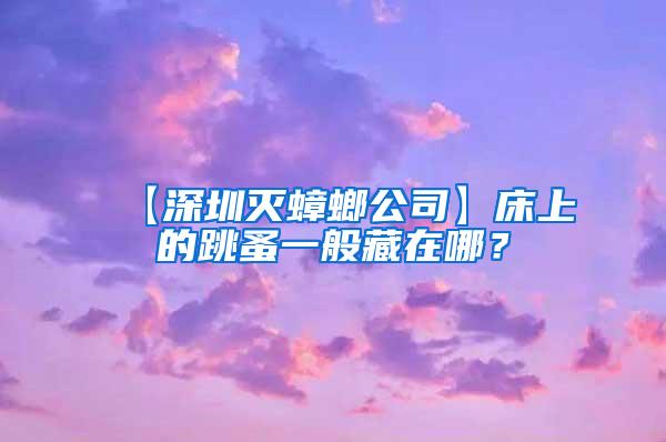 【深圳滅蟑螂公司】床上的跳蚤一般藏在哪？