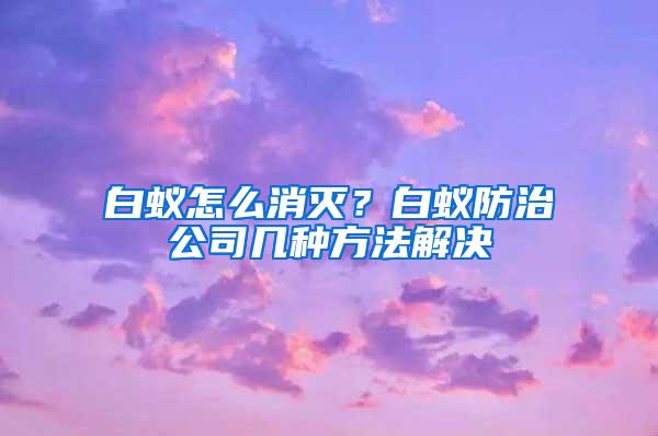 白蟻怎么消滅?白蟻防治公司幾種方法解決