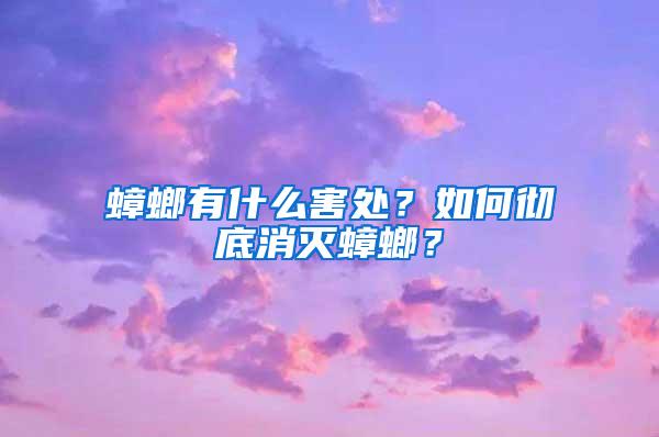 蟑螂有什么害處？如何徹底消滅蟑螂？