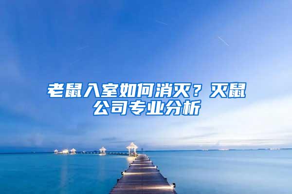 老鼠入室如何消滅？滅鼠公司專業(yè)分析