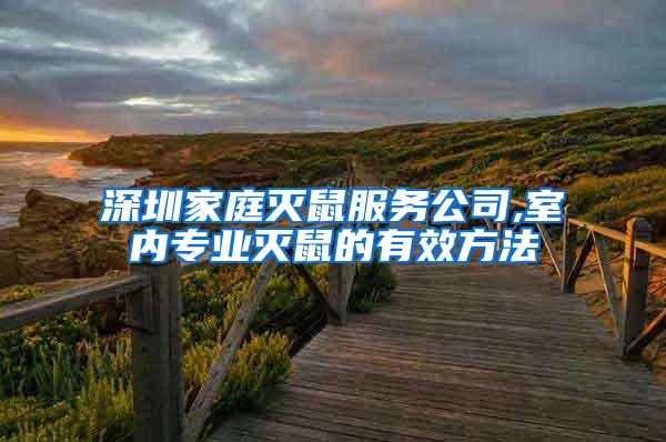 深圳家庭滅鼠服務公司,室內(nèi)專業(yè)滅鼠的有效方法