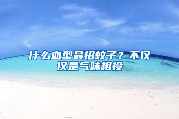 什么血型最招蚊子？不僅僅是氣味相投