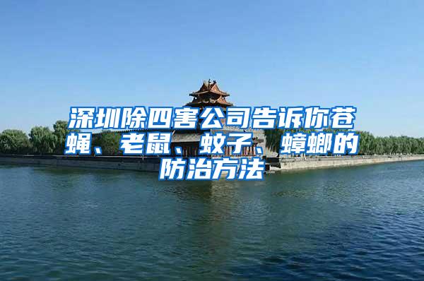 深圳除四害公司告訴你蒼蠅、老鼠、蚊子、蟑螂的防治方法