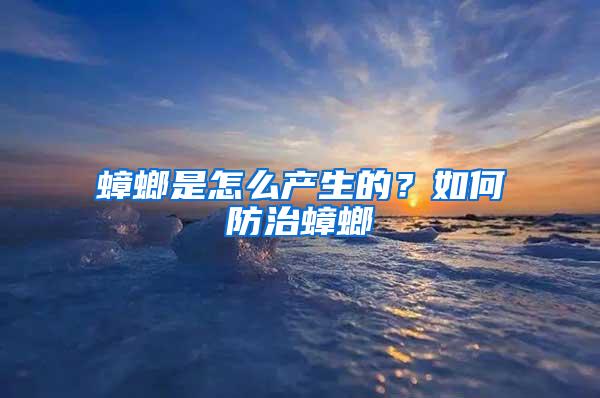 蟑螂是怎么產(chǎn)生的？如何防治蟑螂