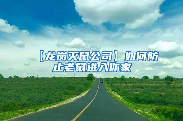 【龍崗滅鼠公司】如何防止老鼠進入你家
