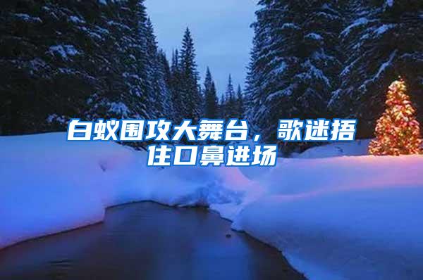 白蟻圍攻大舞臺,歌迷捂住口鼻進(jìn)場